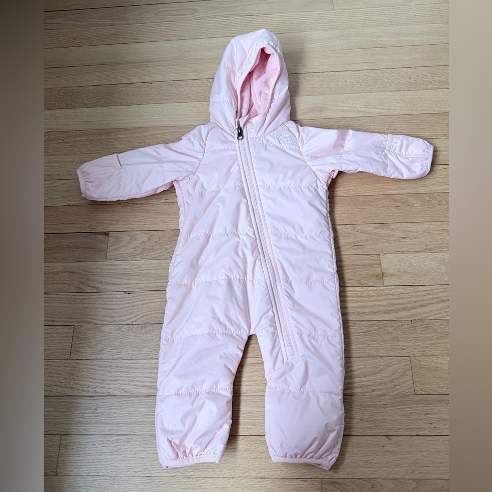 The North Face Light Pink Bunting infant size 3 6 months one piece